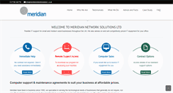 Desktop Screenshot of meridiannetworksolutions.co.uk