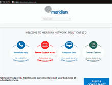 Tablet Screenshot of meridiannetworksolutions.co.uk